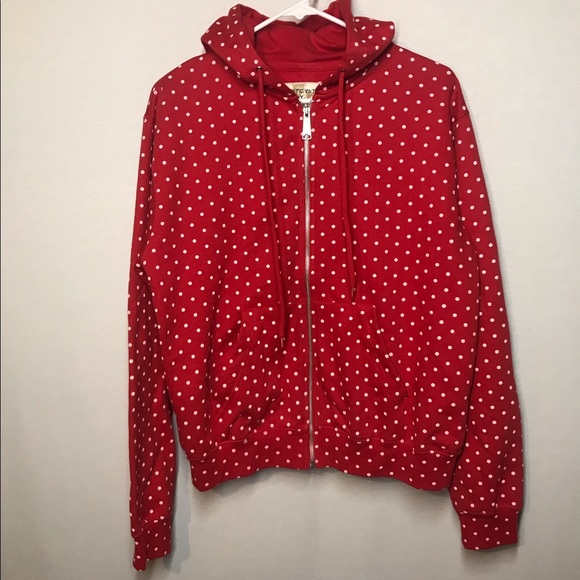 fila polka dot hoodie